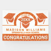 グラムオレンジキャップ卒業おめでとう 横断幕 (横)