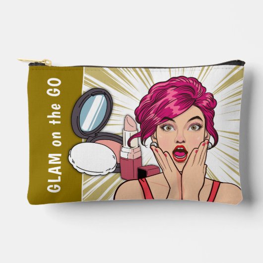 グラムオンザゴーメイクアップバッグ アクセサリーポーチ (正面)