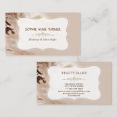 グラムオーラム大理石幾何学形状メイクアップアーティスト 名刺 (正面/裏面)