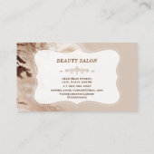 グラムオーラム大理石幾何学形状メイクアップアーティスト 名刺 (裏面)