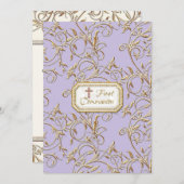 グラムオールドハリウッドリージェンシークロスファーストコミュニオン 招待状 (正面/裏面)