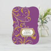 グラムオールドハリウッドリージェンシーブラックタイイベントスタイル 招待状 (スタンド正面)