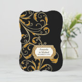 グラムオールドハリウッドリージェンシーブラックタイイベントスタイル 招待状 (スタンド正面)