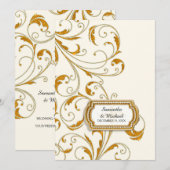 グラムオールドハリウッドリージェンシーブラックタイイベントスタイル 招待状 (正面/裏面)