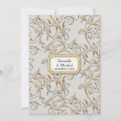 グラムオールドハリウッドリージェンシーブラックタイラベンダー 招待状 (正面)