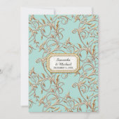 グラムオールドハリウッドリージェンシー金ゴールドフォージズアクア 招待状 (正面)