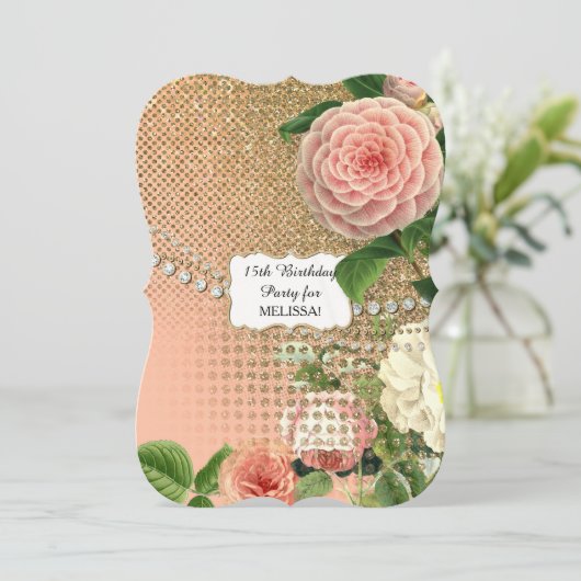 グラムオールドハリウッドリージェンシー15THバースデーパーティー 招待状 (スタンド正面)