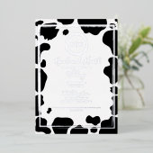 グラムカウーモダンプリント縁どの写真金ゴールド 箔招待状 (立ち正面)