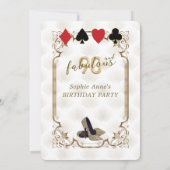 グラムカジノアールデコ90と素晴らしい誕生日 招待状 (裏面)