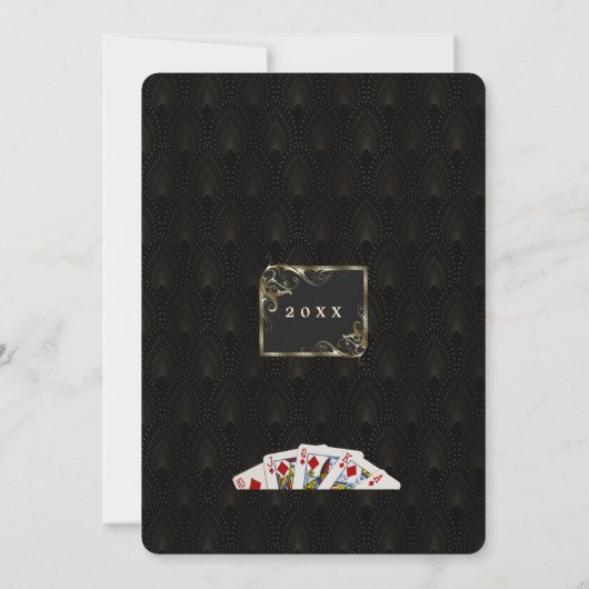 グラムカジノラスベガス金ゴールドギャツビー大晦日 招待状 (裏面)