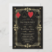 グラムカジノロイヤル素晴らしギャツビーバチュラーパーティ 招待状 (正面)