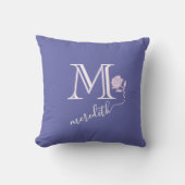 グラムカスタムモノグラムネームバラ クッション (正面)