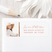 グラムカスタム写真卒業差出人住所 ラベル (インサイチュ)