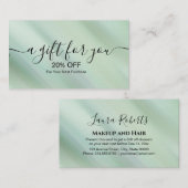 グラムカラフルイラディスカル輝きホログラフィックディスク 割引カード (正面/裏面)