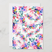 グラムガーデンウォーターカラーフローラ30歳の誕生日 招待状 (裏面)