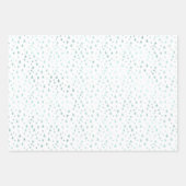 グラムガーリーアクアミントストライプズ ラッピングペーパーシート (正面3)