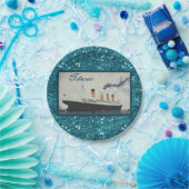 グラムガーリータイタニックサピールグリッター ペーパープレート (パーティー)