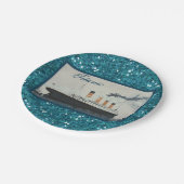 グラムガーリータイタニックサピールグリッター ペーパープレート (アングル)