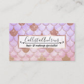 グラムガーリーバラ金ゴールドグリッターマーメイドはかりで測 名刺 (正面)