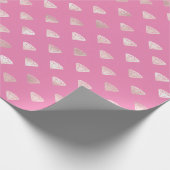 グラムガーリーピンクダイヤモンド ラッピングペーパー (角)