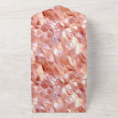 グラムガーリーピンクローズ金ゴールド オールインワン招待状 (外側)