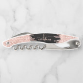 グラムガーリーブラックバラ金ゴールドグリッタードリップスモノグラム ソムリエナイフ (裏面)