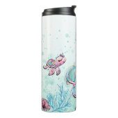 *~グラムガーリーマーメイドグリッターウミガメ珊瑚 タンブラー (回転左)