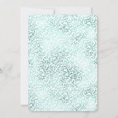 グラムガーリーミントヒョウ印刷 招待状 (裏面)