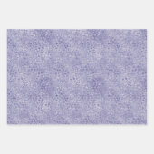 グラムガーリー薄紫パープルアニマルプリントグリッター ラッピングペーパーシート (正面3)