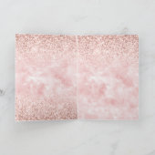 グラムガーリー赤面ピンクパープルユニコーングリッター カード (内部)