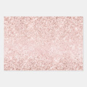 グラムガーリー赤面ピンクパープルユニコーングリッター ラッピングペーパーシート (正面)