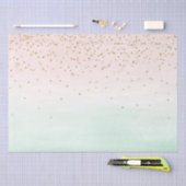 グラムガーリー赤面ピンクミント金ゴールドスパークル紙吹雪 薄葉紙 (クラフト)