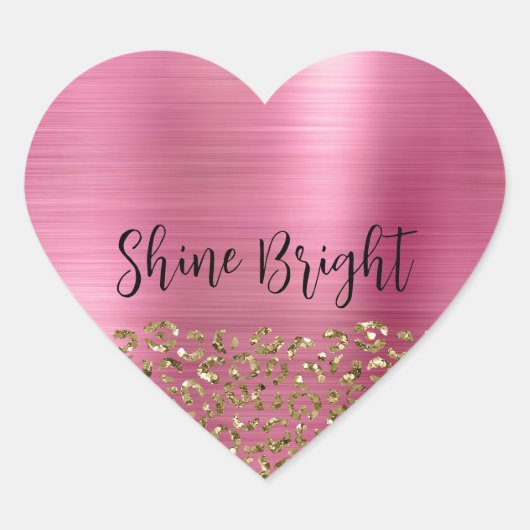 グラムガーリー金ゴールドヒョウ ハートシール (正面)