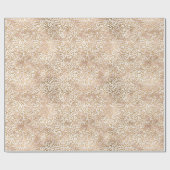 グラムガーリー金ゴールドピンクヒョウ印刷 ラッピングペーパー (フラット)