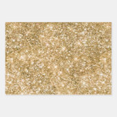 グラムガーリー金ゴールドピンクヒョウ ラッピングペーパーシート (正面2)