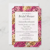 グラムガーリー金ゴールドピンクヒョウ 招待状 (正面)