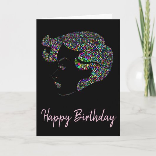 グラムガールとハート カード (正面)