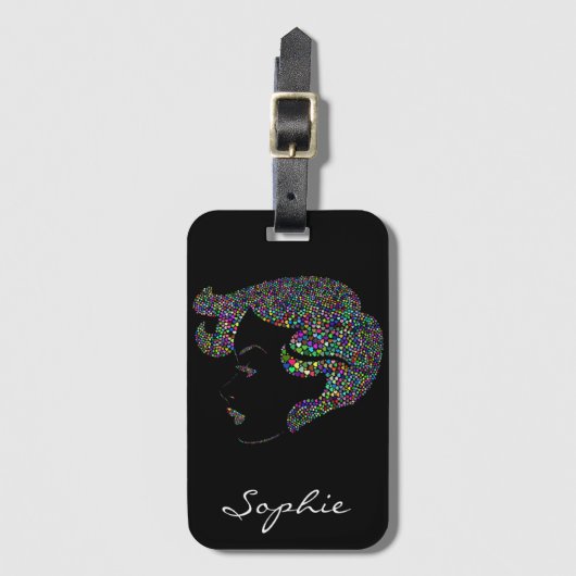 グラムガールとハート ラゲッジタグ (正面縦)