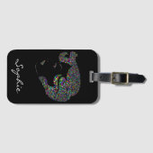 グラムガールとハート ラゲッジタグ (正面横)