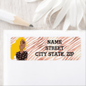 グラムガールズバラ金ゴールドウェーブライン差出人住所 ラベル (インサイチュ)