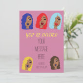 グラムガールズピガーリーンクパーティの招待状 招待状 (スタンド正面)