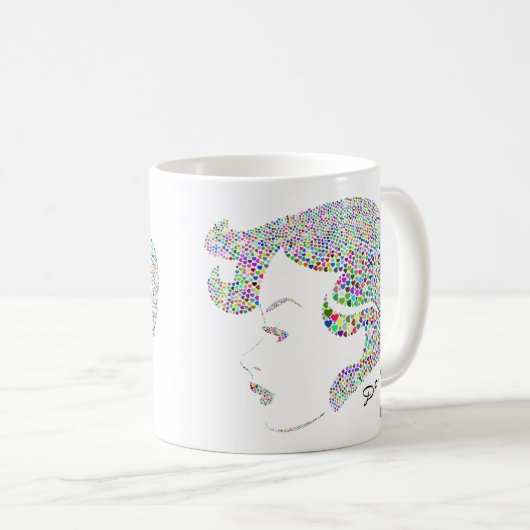 グラムガールセルフガールパワー引用文 コーヒーマグカップ (正面右)