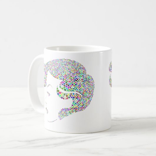 グラムガールセルフガールパワー引用文 コーヒーマグカップ (正面左)