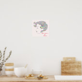 グラムガールセルフガールパワー引用文 ポスター (キッチン)