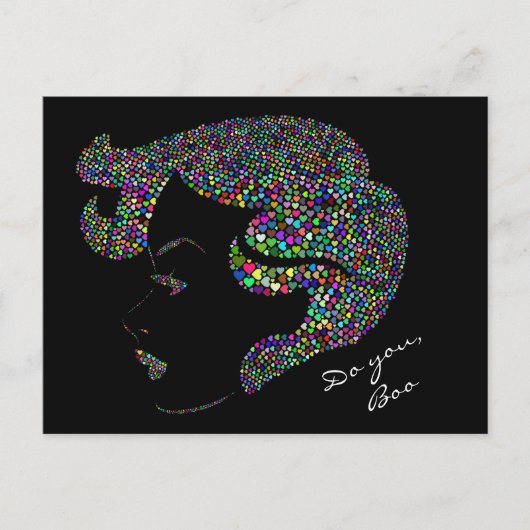 グラムガールセルフガールパワー引用文 ポストカード (正面)