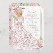 グラムガールブライドブライダルシャワー 招待状 (正面/裏面)