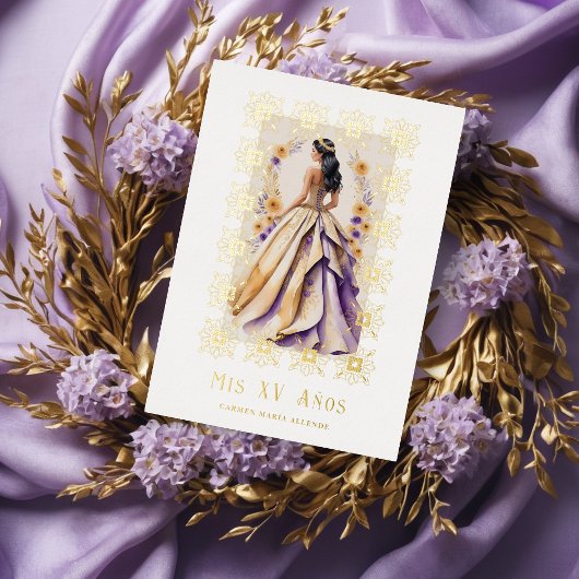 グラムキスペインのンチェニェラ金ゴールドフレ華美ーム 箔招待状