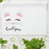 グラムキャット顔 キッチンタオル (折り畳み)