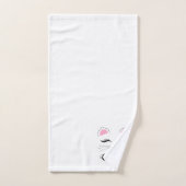 グラムキャット顔 バスタオルセット (ハンドタオル)