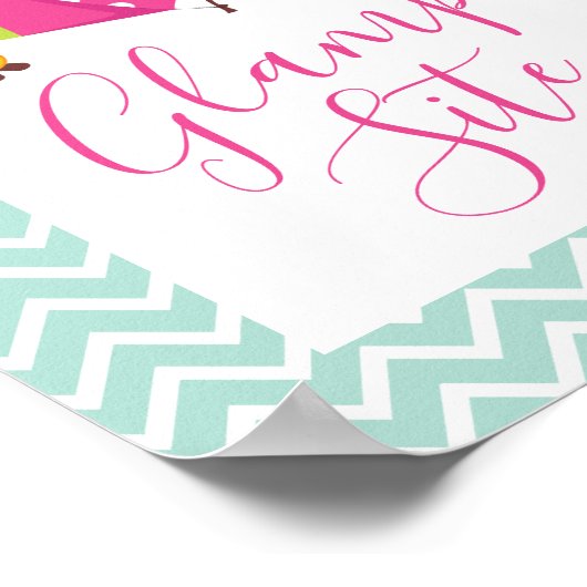 グラムキャンプスパメイクオーバー誕生日 ポスター (角)